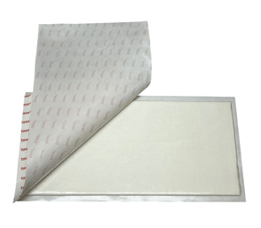 Custom flame barrier compression battery pad encapsulated with adhesive for EV application. 